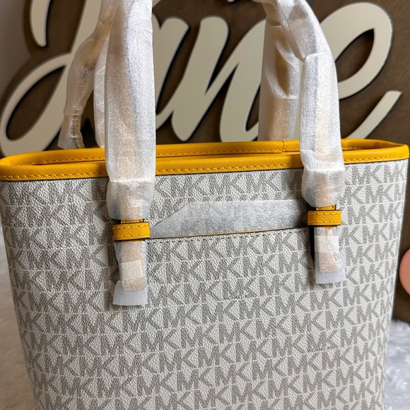 Jet Set Travel Extra- Small Logo Top- Zip Tote Bag - Picture 5 of 5